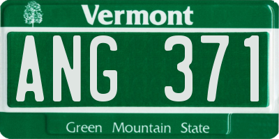 VT license plate ANG371