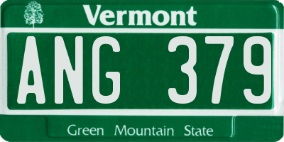 VT license plate ANG379