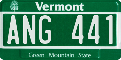 VT license plate ANG441