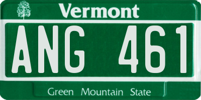VT license plate ANG461