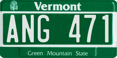 VT license plate ANG471