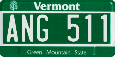 VT license plate ANG511