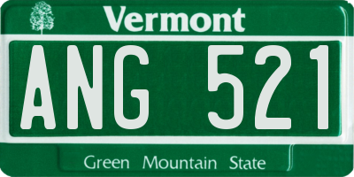 VT license plate ANG521