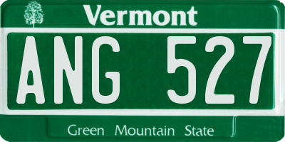 VT license plate ANG527