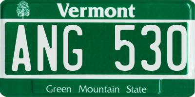 VT license plate ANG530