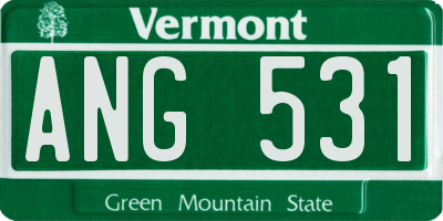 VT license plate ANG531