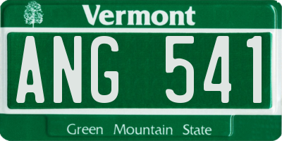 VT license plate ANG541