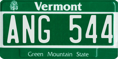 VT license plate ANG544