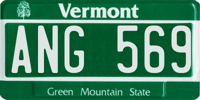 VT license plate ANG569