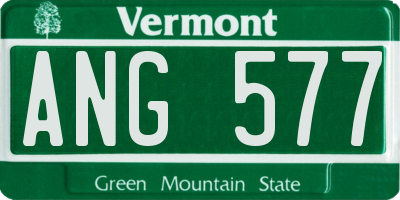 VT license plate ANG577
