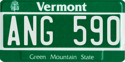 VT license plate ANG590