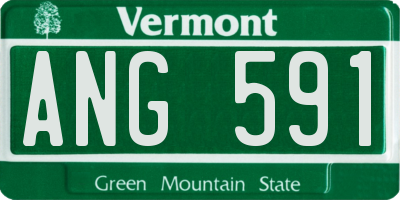 VT license plate ANG591