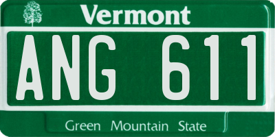 VT license plate ANG611