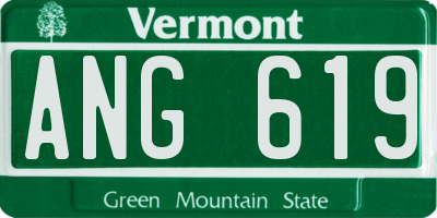 VT license plate ANG619