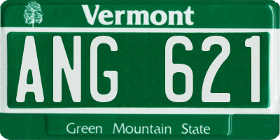 VT license plate ANG621