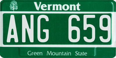VT license plate ANG659
