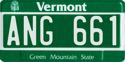VT license plate ANG661