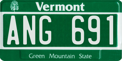 VT license plate ANG691