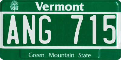 VT license plate ANG715