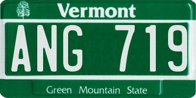 VT license plate ANG719