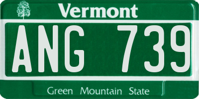 VT license plate ANG739