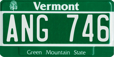 VT license plate ANG746