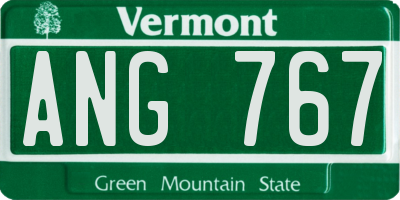 VT license plate ANG767