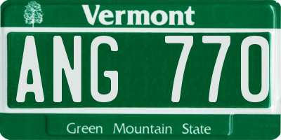 VT license plate ANG770