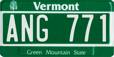 VT license plate ANG771