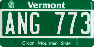 VT license plate ANG773