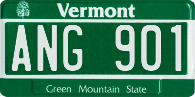 VT license plate ANG901