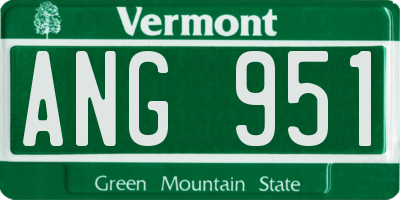 VT license plate ANG951