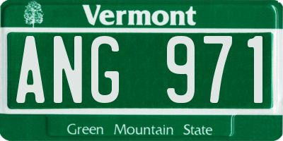 VT license plate ANG971