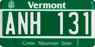 VT license plate ANH131