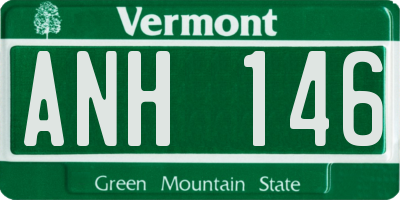 VT license plate ANH146