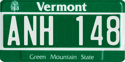 VT license plate ANH148