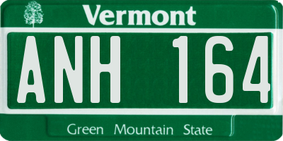 VT license plate ANH164