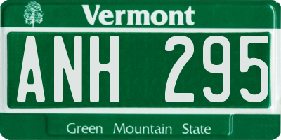 VT license plate ANH295