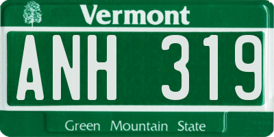 VT license plate ANH319