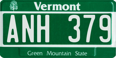 VT license plate ANH379