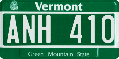 VT license plate ANH410