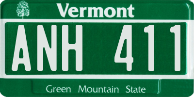 VT license plate ANH411