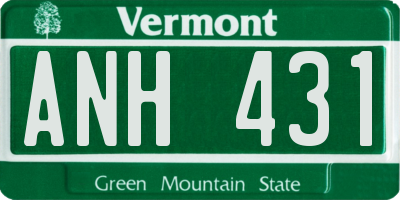 VT license plate ANH431