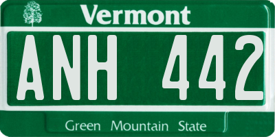 VT license plate ANH442