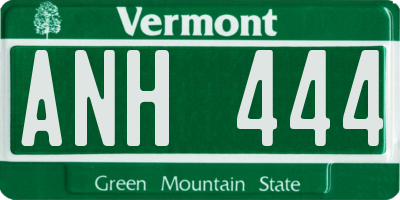 VT license plate ANH444
