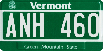 VT license plate ANH460