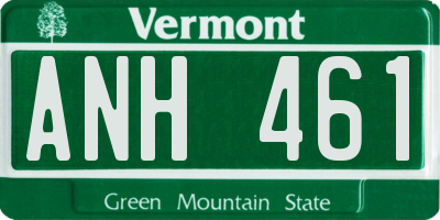 VT license plate ANH461