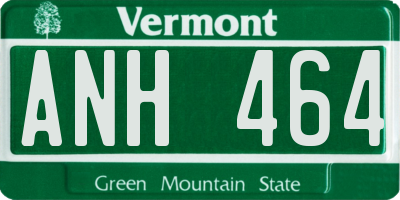 VT license plate ANH464