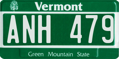 VT license plate ANH479