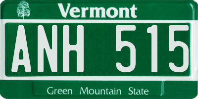 VT license plate ANH515